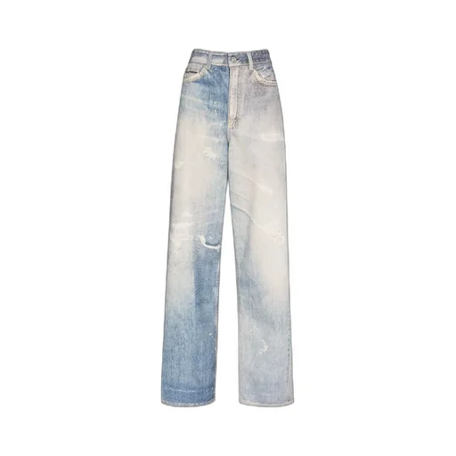 Digital Print Denim Jeans