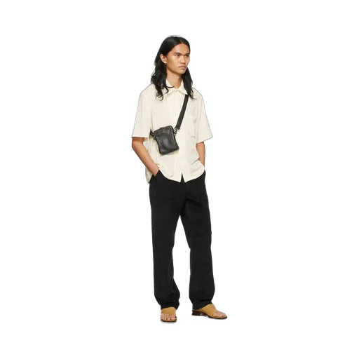 Logo Lapel Short-Sleeved Shirt