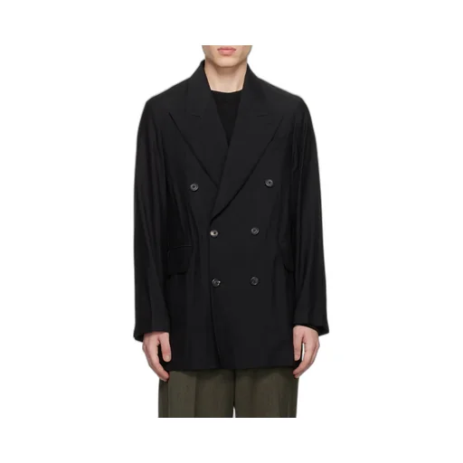 Long-Sleeved Double-Breasted Blazer