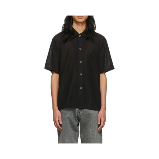 Short Sleeved Buttoned Box Shirt
