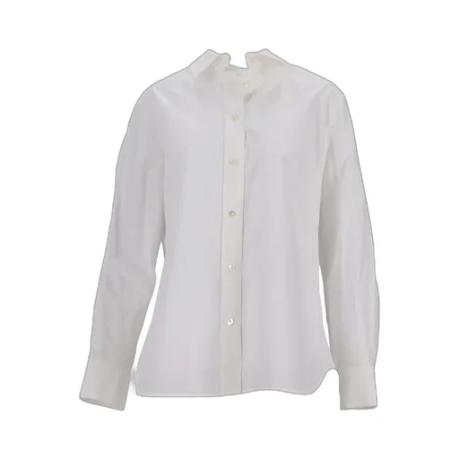Point-Collar Cotton Shirt