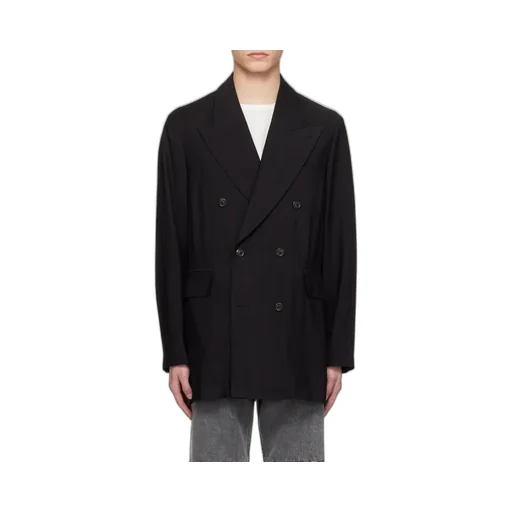 Long-Sleeved Double-Breasted Blazer