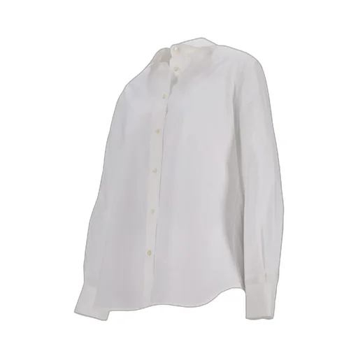 Point-Collar Cotton Shirt