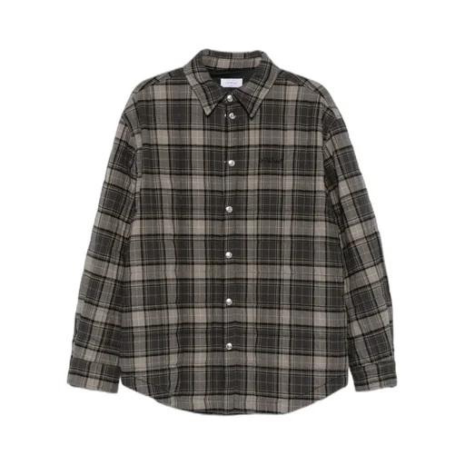 Checked Button-Up Shirt