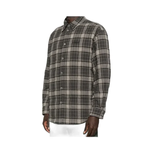Checked Button-Up Shirt