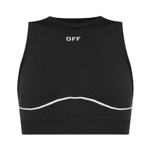 Logo Embroidered Sleeveless Top