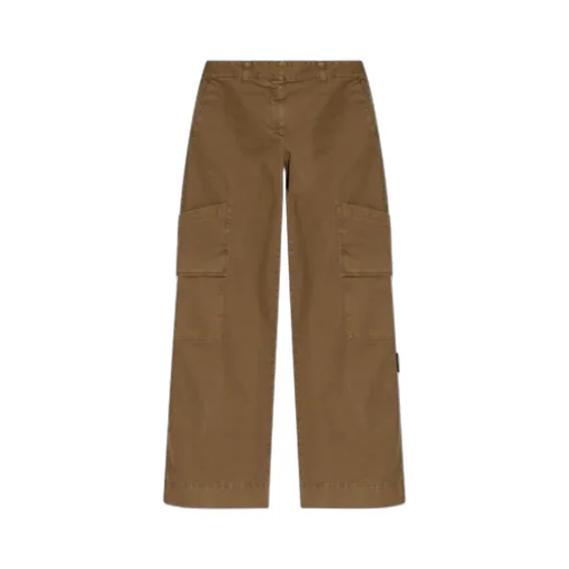 Wide Leg Cargo Trousers