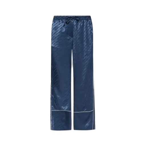 All-Over Logo Patterned Straight Leg Trousers