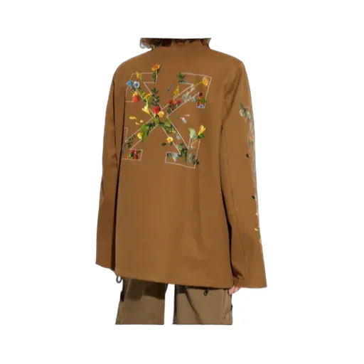 Floral Printed Loose Fit Jacket