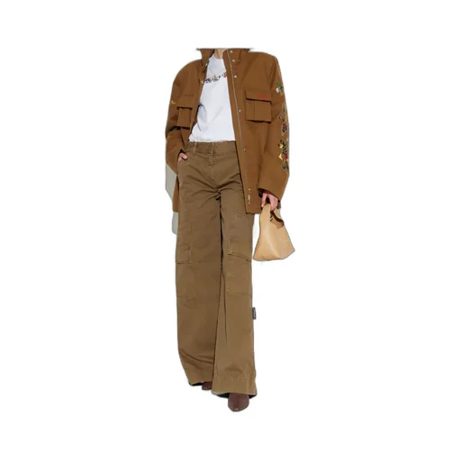 Wide Leg Cargo Trousers
