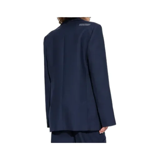 Logo Patch Single-Breasted Jacket
