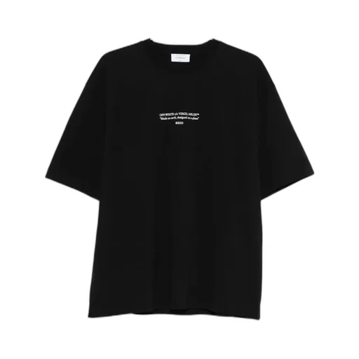 Slogan Printed Crewneck T-Shirt