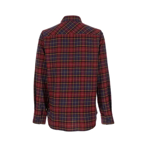 Logo Printed Checked Long Sleeved Shirt