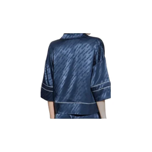 All-Over Logo Patterned Button-Up Shirt