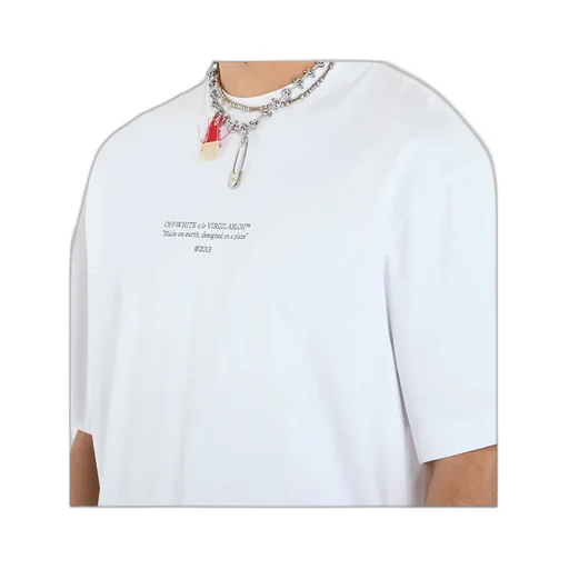 Slogan Printed Crewneck T-Shirt