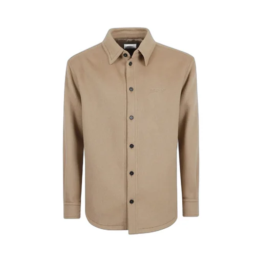 Button-Up Long-Sleeved Overshirt