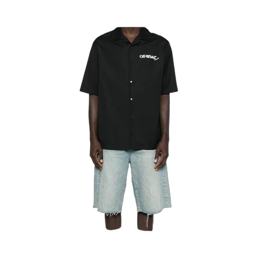 Logo Printed Button-Up Shirt
