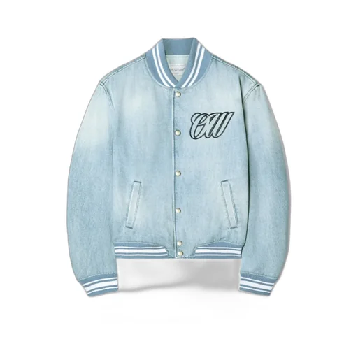 Denim Varsity Jacket