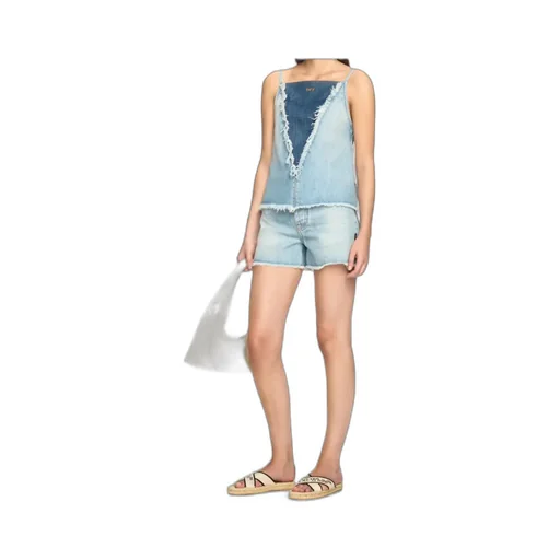 Frayed Denim Shorts