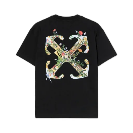 Arrow Flower Printed Crewneck T-Shirt