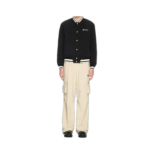 Script Button-Up Varsity Jacket