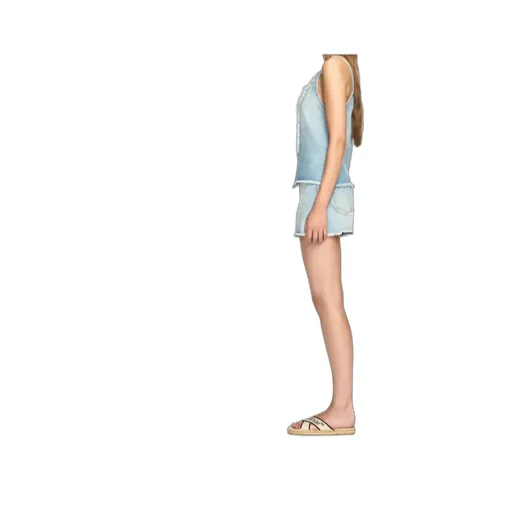 Frayed Denim Shorts
