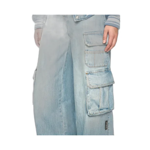 Wide Leg Cargo Jeans