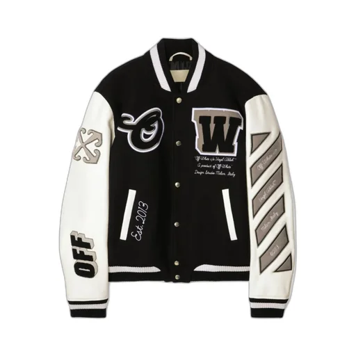 Lea Button-Up Varsity Jacket