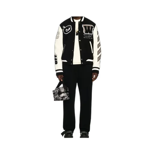 Lea Button-Up Varsity Jacket