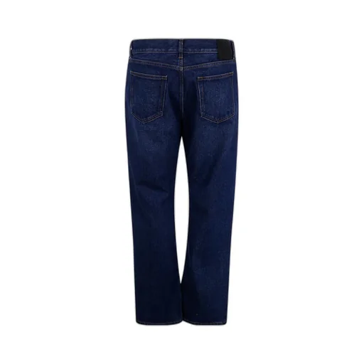 Logo Patch Straight Leg Jeans