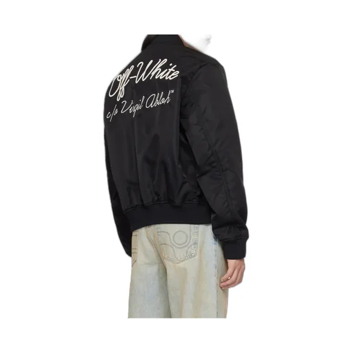 Script Varsity Zip-Up Bomber Jacket