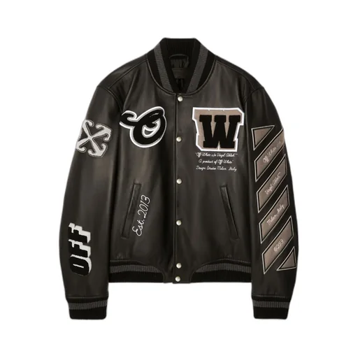 Leather Varsity Jacket