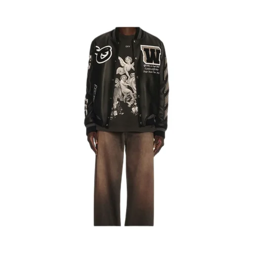 Leather Varsity Jacket