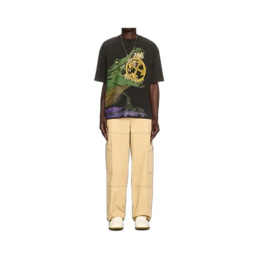 Logo Embroidered Cargo Pants