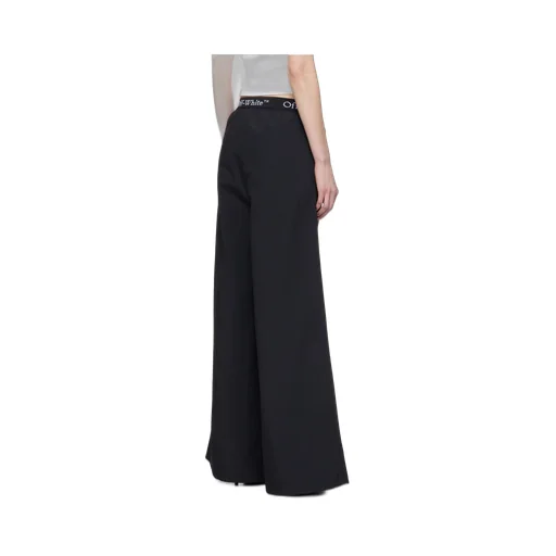 Logo Band Wide Leg Trousers