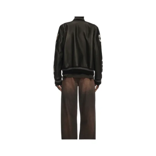 Leather Varsity Jacket