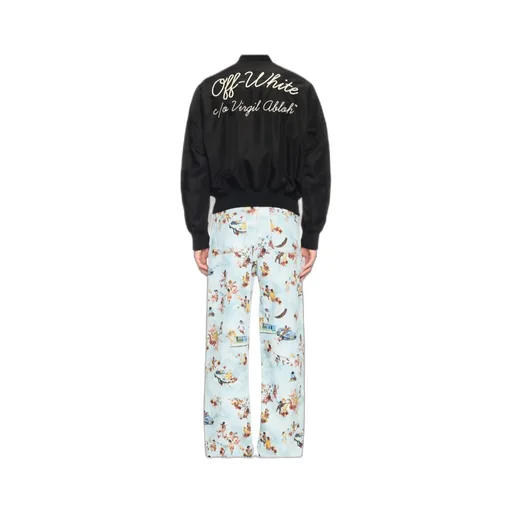 Script Varsity Zip-Up Bomber Jacket
