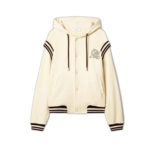 Logo Embroidered Drawstring Hoodie