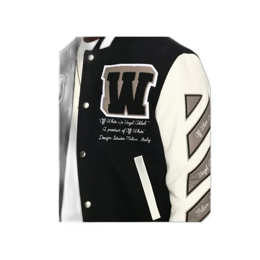 Lea Button-Up Varsity Jacket