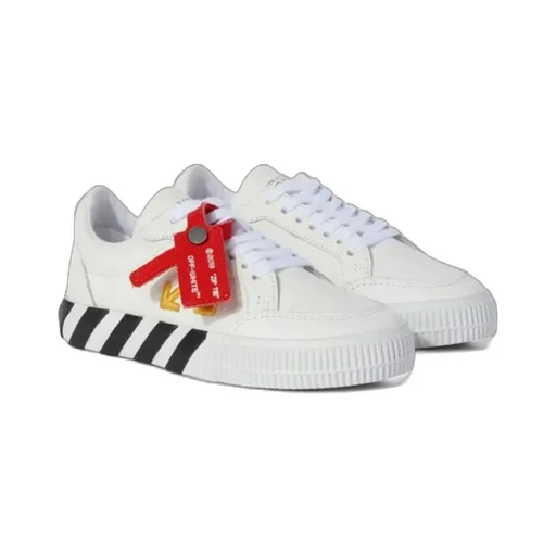 Vulcanized Leather Low-Top Sneakers