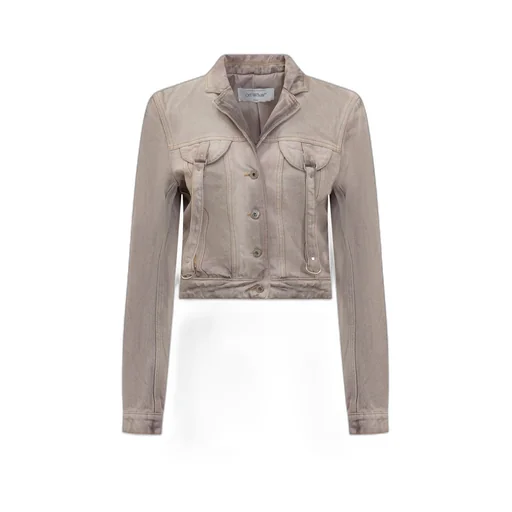 Buttoned Long-Sleeved Denim Jacket