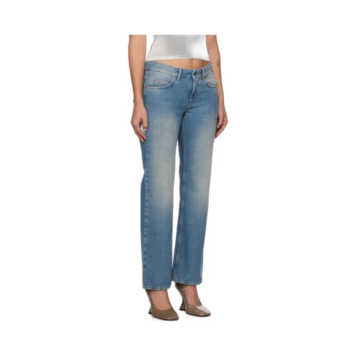 Embroidered-Logo Jeans