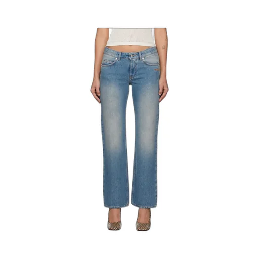 Embroidered-Logo Jeans
