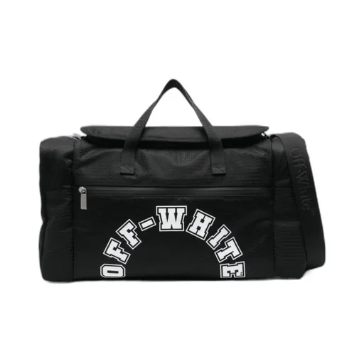 Logo-Print Mesh Holdall