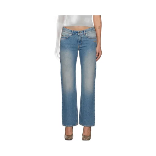 Embroidered-Logo Jeans