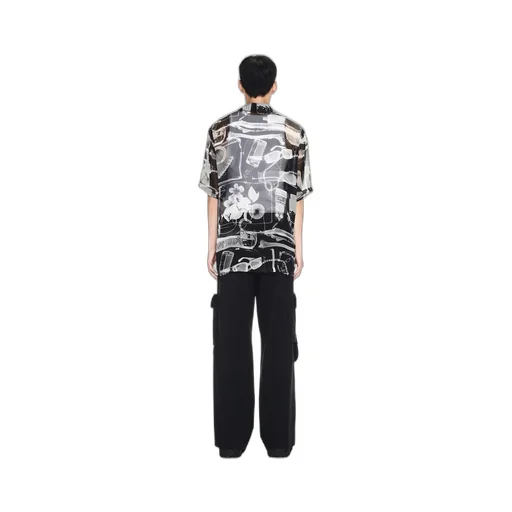 Buckled Wide Leg Cargo Trousers