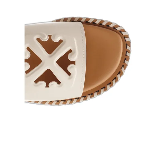 Twist Arrow-Embossed Slip-On Slides