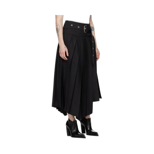 Belted Pleated Midi Dress