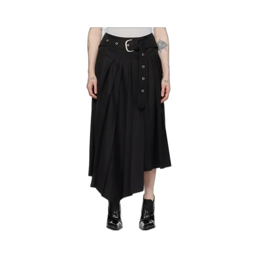 Belted Pleated Midi Dress