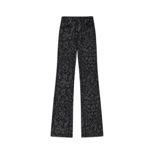 Logo Patch Flared Pants